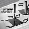 Yes4All Weighted Training Pull Sled with Vest, Steel Buckle, Fit for 1-2 Inch Plates, Sled Workout Equipment, Sport Power Sled for Athletic Exercise and Speed Improvement(B. Combo Pull Sled + Bumper Weight Plate 10lbs Pairs)