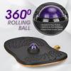 Yes4All Wobble Balance Board for Standing Desk/Anti-Fatigue Office Foam Pad – Standing Desk Mats, Rocker Board, Office Accessories, Wobble Board With Massage Ball(Upgraded Ver – Massage Roller Ball)