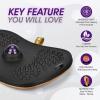 Yes4All Wobble Balance Board for Standing Desk/Anti-Fatigue Office Foam Pad – Standing Desk Mats, Rocker Board, Office Accessories, Wobble Board With Massage Ball(Upgraded Ver – Massage Roller Ball)