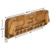 Yes4All Wooden Hang Board/Climbing Board for Doorway – Hand Strengthener Equipment for Training Finger, Grip and Pull Up(A. Espresso – Upgraded)