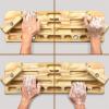 Yes4All Wooden Hang Board/Climbing Board for Doorway – Hand Strengthener Equipment for Training Finger, Grip and Pull Up(B. Natural – Upgraded)