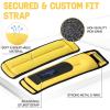 Yes4All Wrist & Ankle Weights Pair 1lb -10lbs, Adjustable Strap for Walking, Jogging, Pilates, Gym Fitness Workout for Women, Men(F. 8Lbs Pair (4lb x 2) – Yellow)