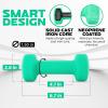 Yes4All Wrist & Ankle Weights Pair 1lb -10lbs, Adjustable Strap for Walking, Jogging, Pilates, Gym Fitness Workout for Women, Men(I. Combo Wrist Weight (2.5lbs x2) + Dumbbell (5lbs x 2) – Green)