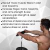 Yes4All Wrist and Forearm Blaster – Wrist Roller & Forearm Roller for Training, Workout – Wrist/Arm Blaster – Fit 1-inch Standard & 2-inch Olympic Weight Plates(A. Basic – Black)