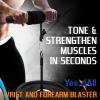 Yes4All Wrist and Forearm Blaster – Wrist Roller & Forearm Roller for Training, Workout – Wrist/Arm Blaster – Fit 1-inch Standard & 2-inch Olympic Weight Plates(A. Basic – Black)