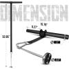 Yes4All Wrist and Forearm Blaster – Wrist Roller & Forearm Roller for Training, Workout – Wrist/Arm Blaster – Fit 1-inch Standard & 2-inch Olympic Weight Plates(D. Strap – Black)