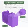 Yes4All Yoga Blocks 2 Pack Wrist Support, Comfort, and Grip Strength, Support for Balance Fitness and Exercise, EVA Foam Blocks Pilates Yoga Brick Yoga Accessories(A. Lavender)