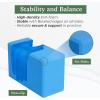 Yes4All Yoga Blocks 2 Pack Wrist Support, Comfort, and Grip Strength, Support for Balance Fitness and Exercise, EVA Foam Blocks Pilates Yoga Brick Yoga Accessories(B. Marlin Blue)