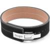 Yes4All 100% Leather Premium Weightlifting Belt/Genuine Leather/ 2in1 Dip Belt With Chain/Self-locking Belt, Robust Alloy Steel Buckle 10mm Thick For Heavy Lifting, Squats, Deadlifts, and More(C. Size XL (36-42 inches))