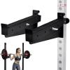 Yes4All 1,000 LBS Capacity – Premium Safety Squat Bar Attachment – Barbell Spotter Arms for 2×2 inch Tube, Hole 1 inch Squat Rack, Power Cage(‎A.Spotter Arms 2×2)