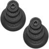 Yes4All 1.15 Inch Cast Iron Weight Plate – Ideal for Dumbbell Handle, Strength Training & Weightlifting (Set)(2×1.25lb + 2×2.5lb + 2x5lb +10lb (Set of 8))