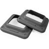 Yes4All 16″x16″ Extra Adjustable Risers for Aerobic Exercise Workout Step Platform (Pair) – Not Included Aerobic Step Platform(C. Grey – One Pair)