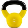 Yes4All 2-32kg Neoprene Coated/Powder Coated Kettlebells Cast Iron, Kettlebell Weight Sets for Home Gym Fitness & Weight Training(4 kg – Yellow)