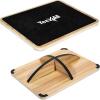 Yes4All 350LBS Professional Wooden Balance Board for Leg Workout, Anti-Slip Rocker Board, Wobble Board for Standing Desk(D. 360 Degree Rotation – beige)