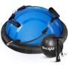 Yes4All 880LBS Half Ball Balance Trainer, Pilates Balance & Stability Ball for Exercises, Home Gym, Floor & Full Body Workouts(C. Upgrade Combo – Black/Blue)