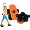 Yes4All Ab Twister Board, 15 inch XXL, Waist Twisting Disc,Twisting Stepper for Aerobic Exercise, Full Body Toning Workout, Noise-Free, 2pcs in a Box(Black/Orange)