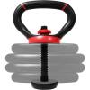 Yes4All Adjustable Kettlebell Handle for Weight Plates, Dumbbell Converter for Strength Training Kettlebells, Home Gym(B. Red – Single)