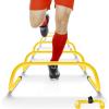 Yes4All Agility Speed Training Agility Hurdles for Athletes – 5 Pack – Speed and Agility Training Equipment for Soccer Basketball Football Hurdle Training(E. Set 5 Hurdles Yellow)
