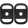 Yes4All Cast Iron Rucking Weight with 2″ Center Hole, Training Weight Plate with Upgraded Rounded Handle for Weighted Walking, Lifting, Rucking & Tactical Strength Training – US Patented Design(B. 2x20LB (Set of 2))