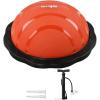 Yes4All Combo Half Ball Balance Trainer Balance, Massager Roller for Yoga, Pilates, Stretches(B. Red/Black)