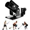 Yes4All Exercise Machine Adjustable T Bar Row Attachment, D Row Handle/Landmine Handle Attachment with Textured Rubber Handles(A. Black – T Bar Row Platform)