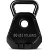 Yes4All Kettlebell Special Shape, Upgraded &Multifunctional for Advanced Training, Solid Cast Iron Powder Coated, Anti Slip Handle Strength Training Equipment(C.50lbs – Single)
