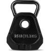 Yes4All Kettlebell Special Shape, Upgraded &Multifunctional for Advanced Training, Solid Cast Iron Powder Coated, Anti Slip Handle Strength Training Equipment(A.25lbs – Single)