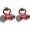 Yes4All Kettlebells Grip, Dumbbell Grip Handle, Convert Dumbbells into Kettlebell for Home Gym, Kettlebell for Weights Plate(A. Combo Red – Red)