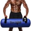 Yes4All Large Aqua Bags for Workout 35/45/80lbs – Ultimate Core Water Weights Aqua Bag – Portable Stability Fitness – Perfect Agility, Durability for Indoors and Outdoors – Clear & Dark Blue(B. Dark Blue – 80LB)