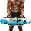 Yes4All Large Aqua Bags for Workout 35/45/80lbs – Ultimate Core Water Weights Aqua Bag – Portable Stability Fitness – Perfect Agility, Durability for Indoors and Outdoors – Clear & Dark Blue(A. Clear – 45LB)