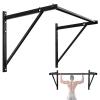 Yes4All Multi-Grip Wall Mount Pull-Up Bar, 16 Inches & 24 Inches Reversible Stud and Wall Compatibility Mounted Pull Up Bar Design, Solid Construction Strength Training(A. Heavy Duty)