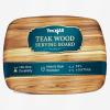 Yes4All Plus Large Edge Grain Teak Cutting Board for Kitchen, 24”L x 18”W x 1.5”Thick, Durable Wood with Juice Grooves, Pre-Oiled, Easy Grip Handles, Ideal for Chopping and Serving(Teak)
