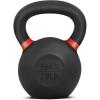 Yes4All Powder Coated Cast Iron Kettlebell Strength Training Kettlebells Weight Set for Full Body Workout, Home Gym(L – Dark Red – 36 KG / 79 LB (Updated))