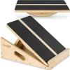 Yes4All Professional Incline Board, Slant Board Calf Stretching, Squat Wedge and Anti-Slip Surface, Portable Side Handle(A. Yellow)