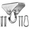 Yes4All Punching Bag Hanger, Stainless Steel Swivel Chain with 4 Snap Hooks for Heavy Bag, Gym Swing, Trapeze, and Hammock(Hangers 180 Degree Rotation)