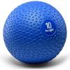 Yes4All Slam Balls, 10-40lb Weighted Ball Weight, Durable PVC Sand Filled Workout Dynamic Slam Ball for Core Strengthen(Blue)