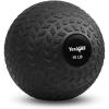Yes4All Slam Balls, 10-40lb Weighted Ball Weight, Durable PVC Sand Filled Workout Dynamic Slam Ball for Strength Training, Triangle, Black, 10lbs(Black)