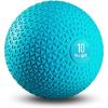 Yes4All Slam Balls, 10-40lb Weighted Ball Weight, Durable PVC Sand Filled Workout Dynamic Slam Ball for Strength Training, Triangle, Black, 10lbs(Trendy teal)