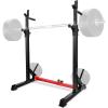 Yes4All Squat Rack for Home Gym, Adjustable Barbell Stand Rack, Multi-Function Weight Lifting, Dip Bar Station, Bench Press Rack Stand, Weight Plate Storage – Capacity Up to 600LBS(Squat Rack – 500 lbs)