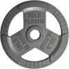 Yes4All Tri-Grip Handles Cast Iron Olympic Weight Plates, 2-Inch Weight Plates for Weight Lifting with Smooth and Durable Finish, Suitable for Strength Training Exercises (Single, Pair and Set)(D. 35LB (Single – Gray))