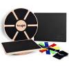 Yes4All Versatile Wooden Wobble Balance Board, Balance Trainer for Mobility Training, Standing Desk, Core Training, Exercise Balance Stability Trainer(K. Combo Takes Challenge)