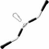 Yes4All Wide Grip LAT Pull Down Bar Attachments with Rubber Handles/Curl LAT Pulldown Attachment for Gym Equipment, Press Down Bar/Cable Attachment Rubber Handgrips