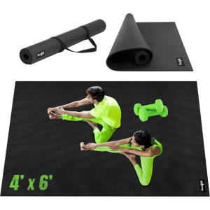 YES4ALL Exercise Mat for Home Gym, Fitness Workout Mats(A. Foam Large Exercise Mat)