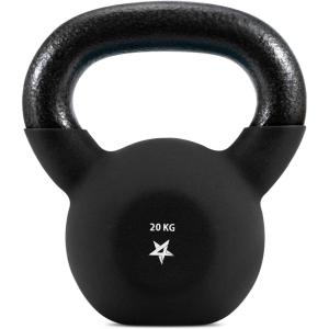 Yes4All 2-20kg Neoprene Coated Cast Iron Kettlebell, Kettle Bell Weight Sets for Home Gym Fitness & Weight Training – Multicolor Kettlebells(H. 20 kg)