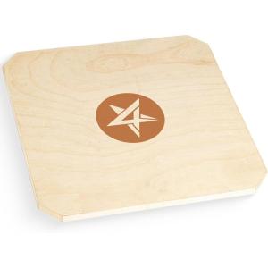 Yes4All 350LBS Professional Wooden Balance Board for Leg Workout, Anti-Slip Rocker Board, Wobble Board for Standing Desk(A0. Adjustable Height)