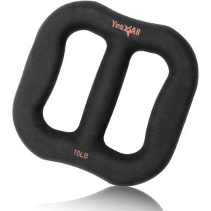 Yes4All 3-in-1 Multifunctional Neoprene Dumbbell/Multi-Usage Dumbbell with Solid Core, Ergonomic Curve,Black