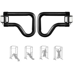 Yes4All 500 LBS Capacity – Dip Bars for 2×2 with 1″ Hole Power Cage, Squat Rack Attachments – Multi-Grip Handles Dip Attachment for Dips, Pull Up, Push-up(C. Multi Grip Dip Bar 500 lbs capacity)