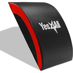 Yes4All Abdominal Exercise Pads, Foldable Ab Workout Equipment for Home Gym Core Training & Back Stretching, Sit Up Mat for Floor Exercises(C2. Red)