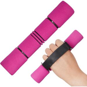 Yes4All Adjustable Dumbbell Hand Weights Set Of 2 Perfect for Women’s Walking or Travel Exercise with Adjustable Straps, Foam Cover, and Color Coded Weight (2lbs, 3lbs or 4lbs), Anti Slip(Set of Hand Weights – 2LBS – Pink)