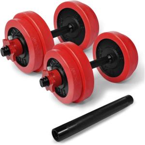 Yes4All Adjustable Dumbbells – 60 lb Dumbbell Weights with Protective Silicone Sleeves and Dumbbell Connector